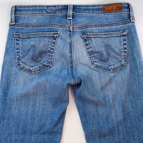 AG Adriano Goldschmied jeans low-rise ankle crop denim blue women's size 25 R - Picture 4 of 16